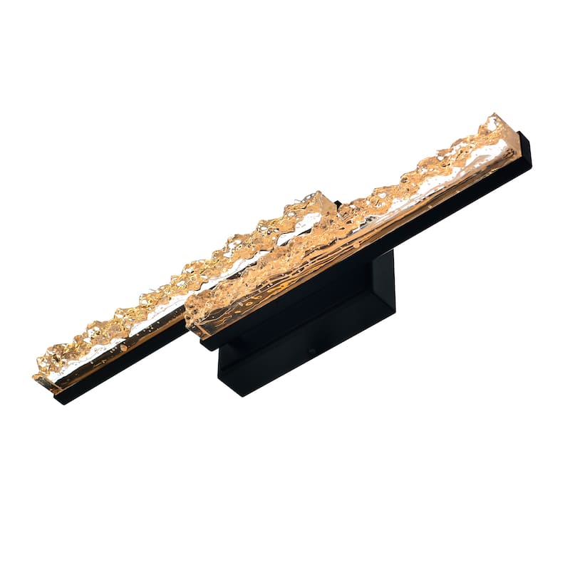 Stagger Integrated LED Black Vanity Light