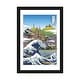 preview thumbnail 1 of 18, iCanvas "The Great Wave Of Barcelona" by Alberto Perez Black - 32x24x1