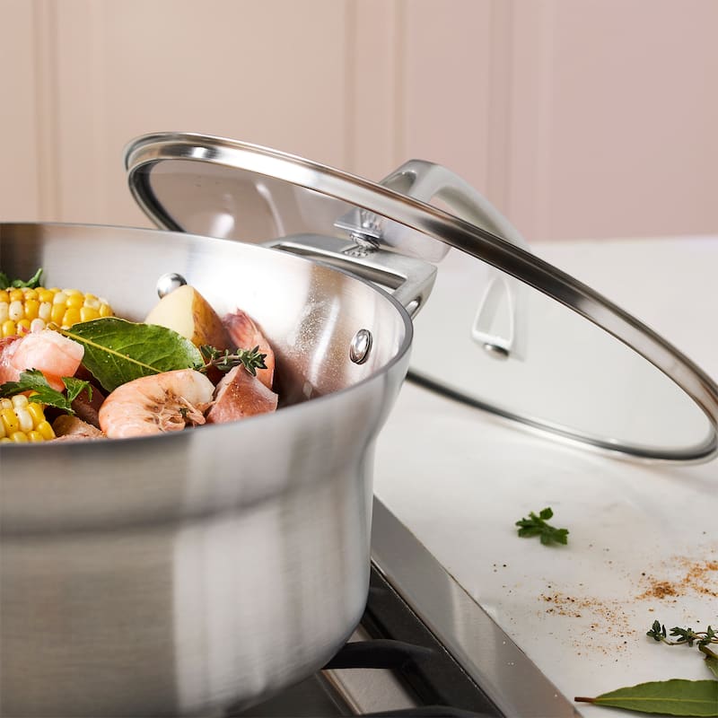 ZWILLING Motion Stainless Steel 5-qt Stainless Steel Dutch Oven with Lid