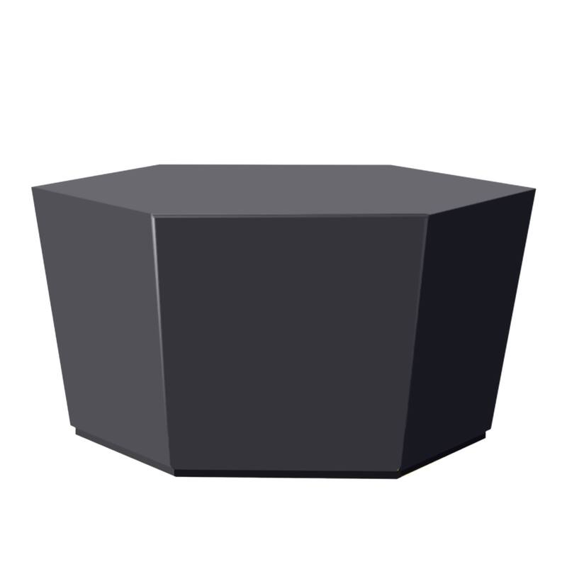 Patio Watcher 28 Inches Hexagonal Concrete Side Table for Indoor and Outdoor Use - 28" x 28"