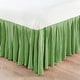 preview thumbnail 85 of 95, Serenta Pleated Bedskirt 18" Drop King - Green