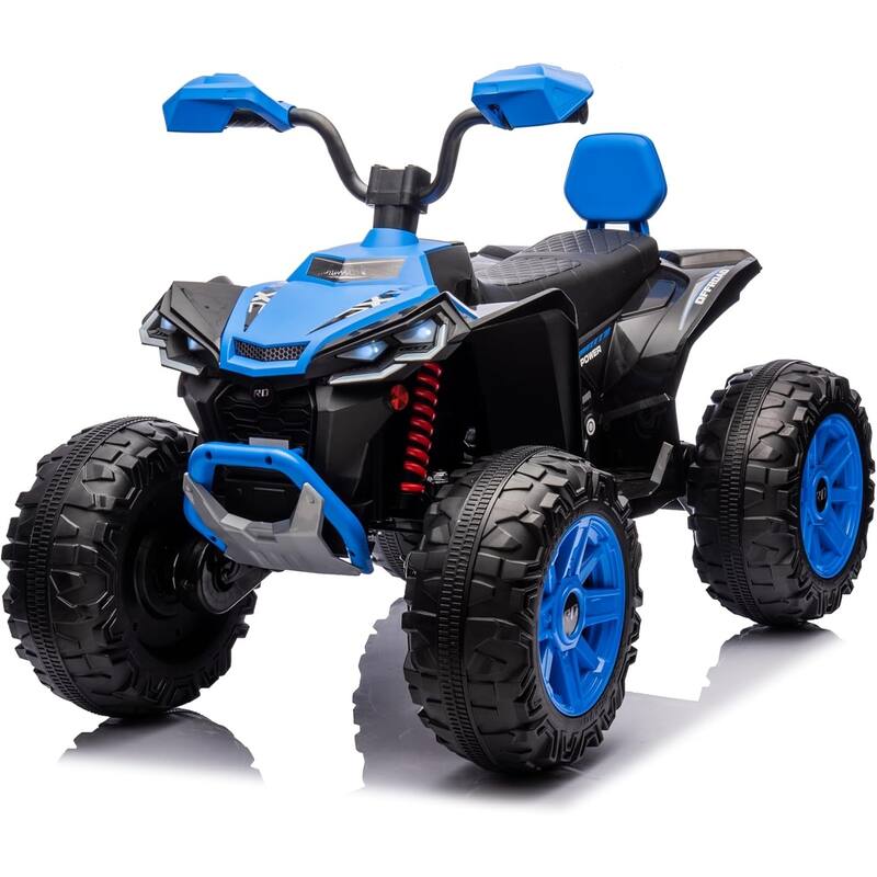 2-Seater Kids Ride-On ATV, 24V Electric Quad 4 Wheeler with 800W Motors - Blue