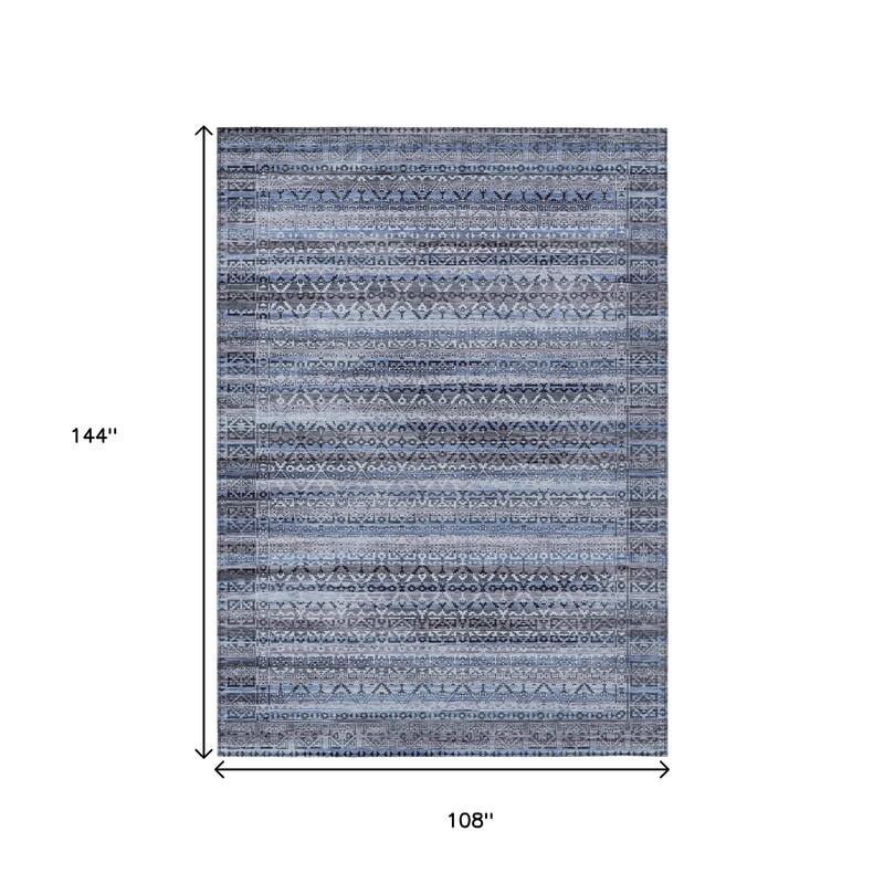 HomeRoots Striped Transitional Rectangle Outdoor Rug