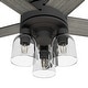 preview thumbnail 11 of 18, Hunter 52" Lochemeade Ceiling Fan with LED Light Kit and Handheld Remote - Modern, Contemporary - Exclusive SureSpeed!