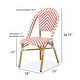 preview thumbnail 51 of 95, Furniture of America Irene French Chevron Wicker Patio Dining Chairs