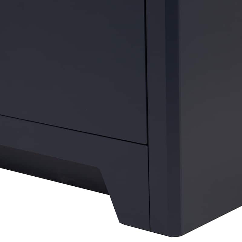 Spring Mill Cabinets Salil 36.5" Bathroom Vanity With Cabinet, 2 Drawers, and Offset Sink