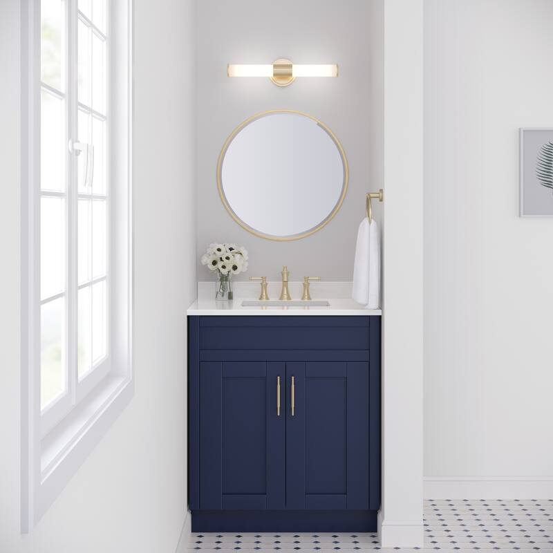 Millennium Lighting Truman LED Bathroom Vanity Fixture in Multiple Finishes - 18 Inch - Modern Gold