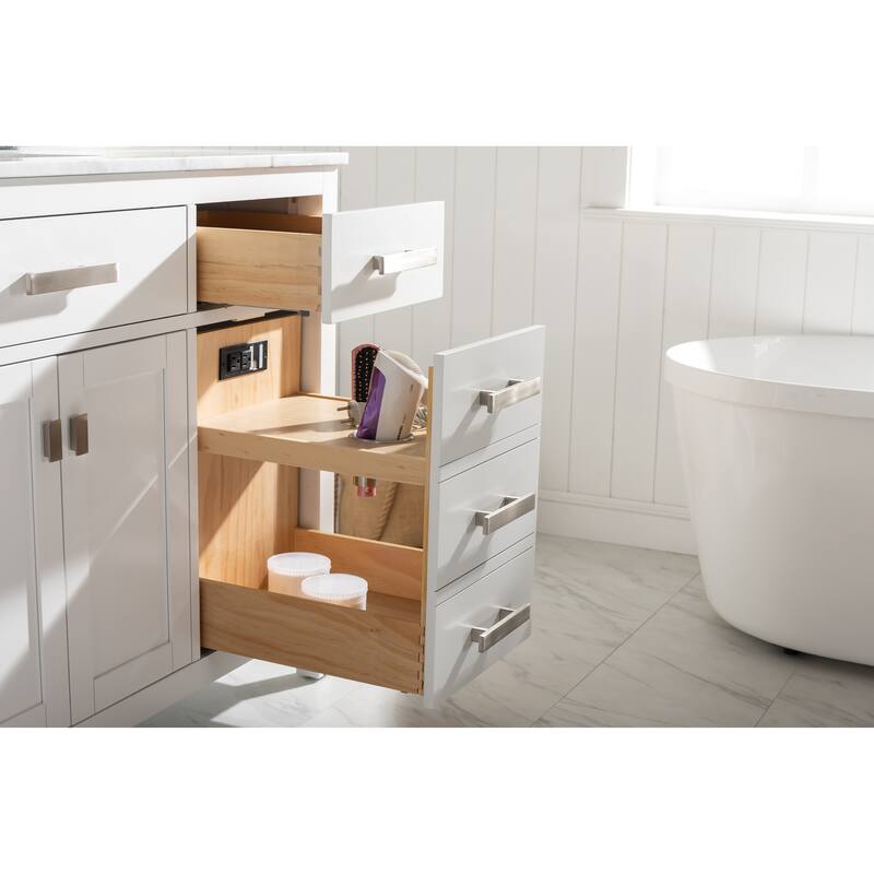 Valentino 54" Single Vanity in White