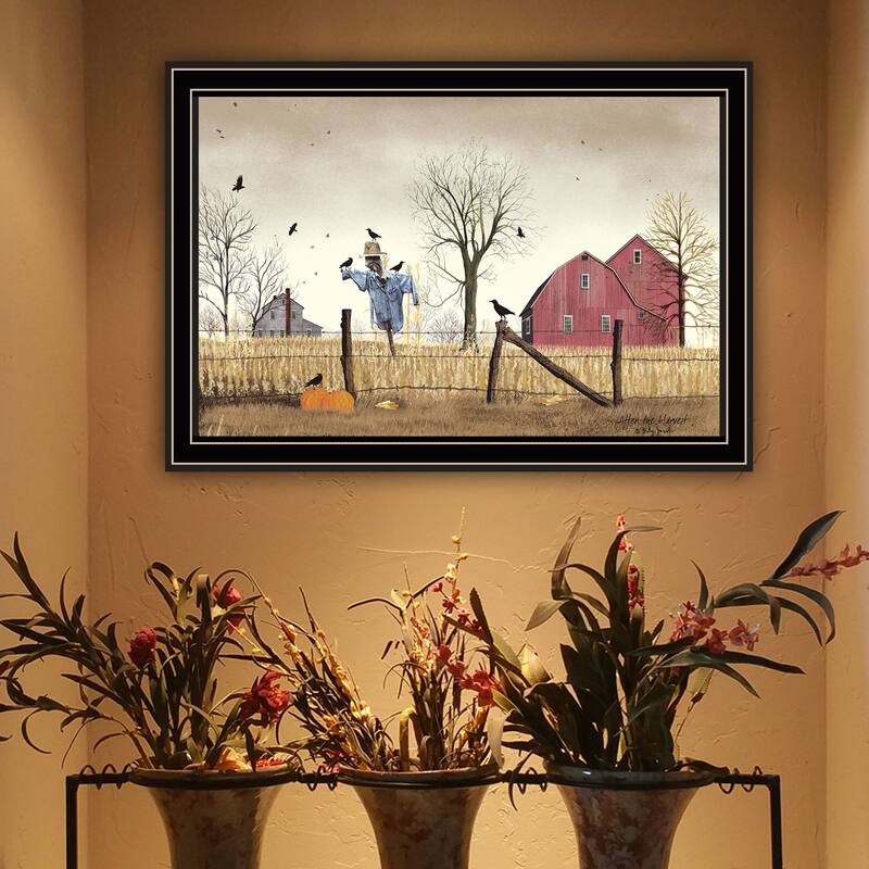 Framed Wall Art - After the Harvest, Black Frame