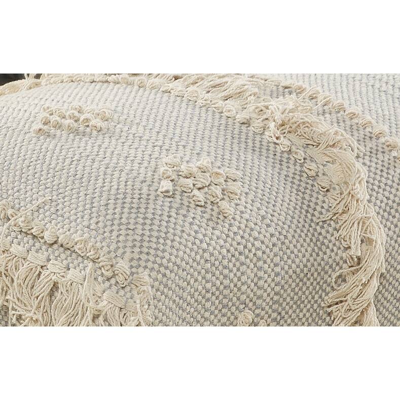 Presidio 47" Upholstered Fringed Entryway Bench by Sevita - 47" L x 16" W x 18" H