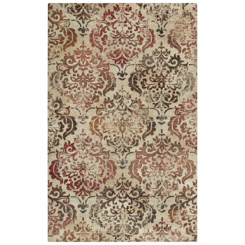 Alora Decor Euphoria Medallion Wool Rug - 8' x 10' - Rust