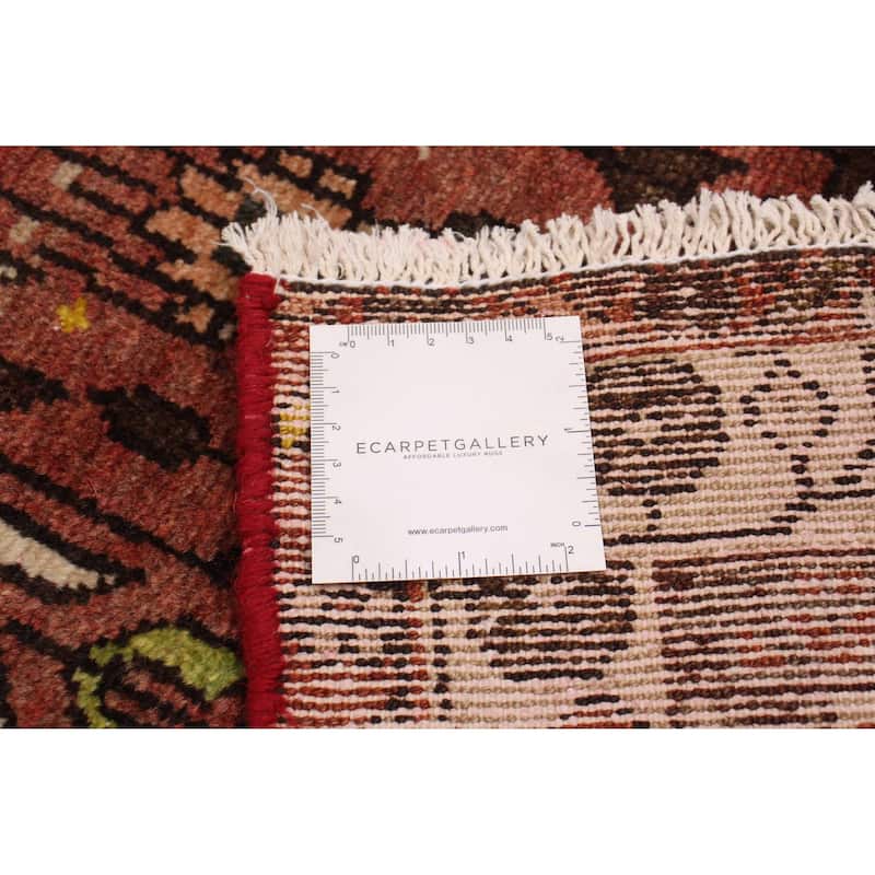 ECARPETGALLERY Hand-knotted Andelz Red Wool Rug - 3'1 x 10'2