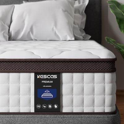 Queen Size Mattress, Kescas 12 Inch Memory Foam Hybrid Mattress