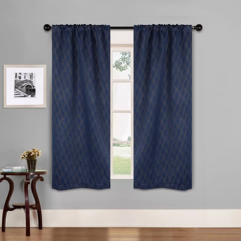 Superior Zuri Washable Room Darkening Curtains, Set of 2 Panels