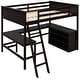 preview thumbnail 19 of 21, Merax Wooden Loft Bed with Shelves and Desk