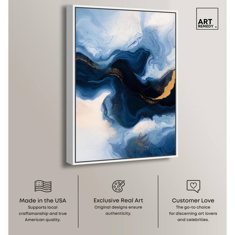 Blue Deep II Canvas by Art Remedy