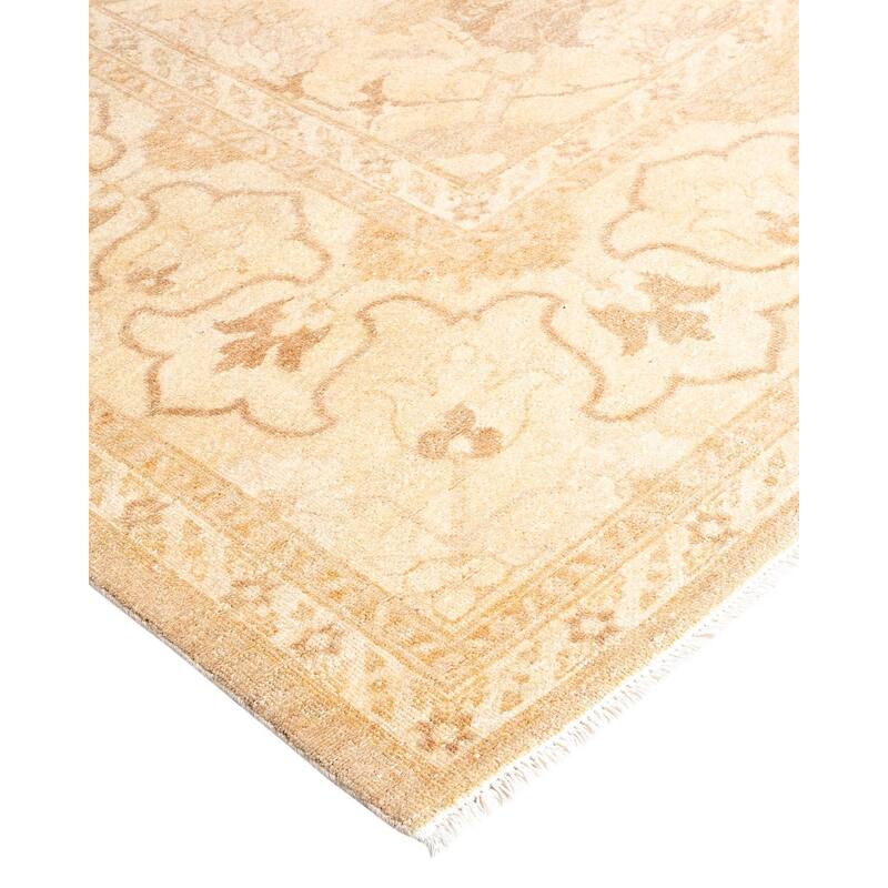 Overdyed, One-of-a-Kind Hand-Knotted Area Rug - Ivory - 7' 10" x 10' 0"