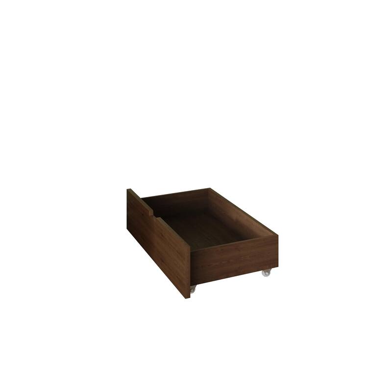 CraftPorch Mid-Century Wooden Canopy Bed