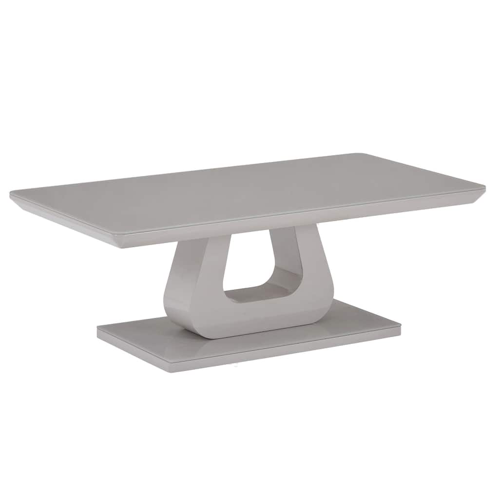 Contemporary MDF & Glass Rectangular Coffee Table