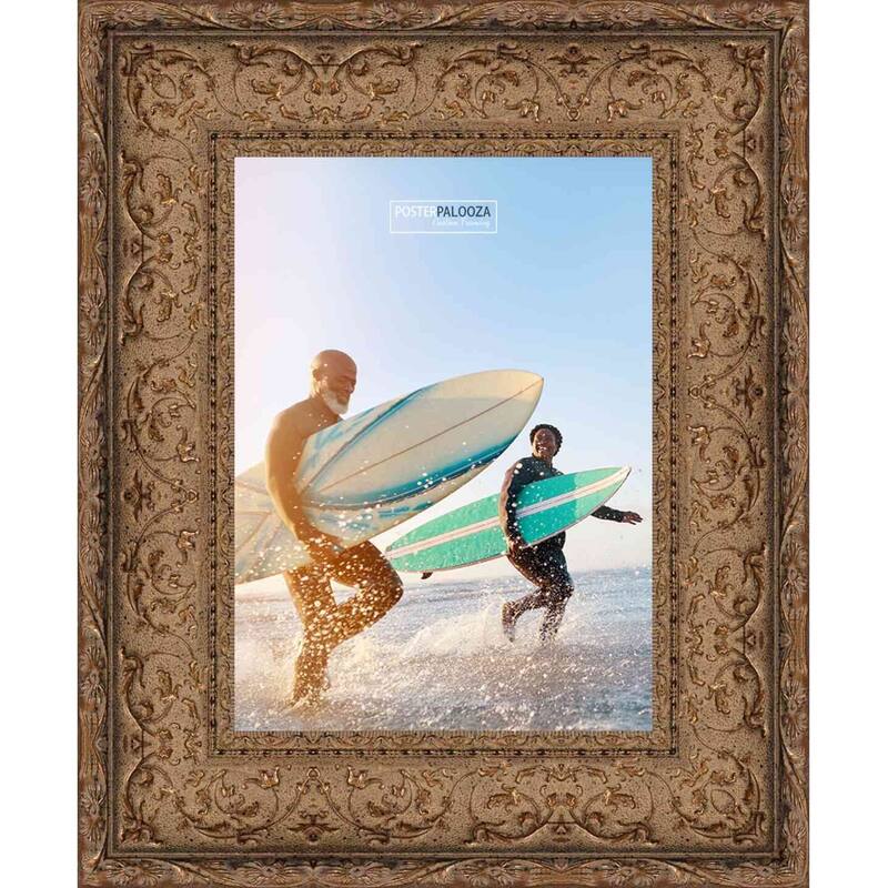 20x24 Ornate Antique Gold Complete Wood Picture Frame with UV Acrylic