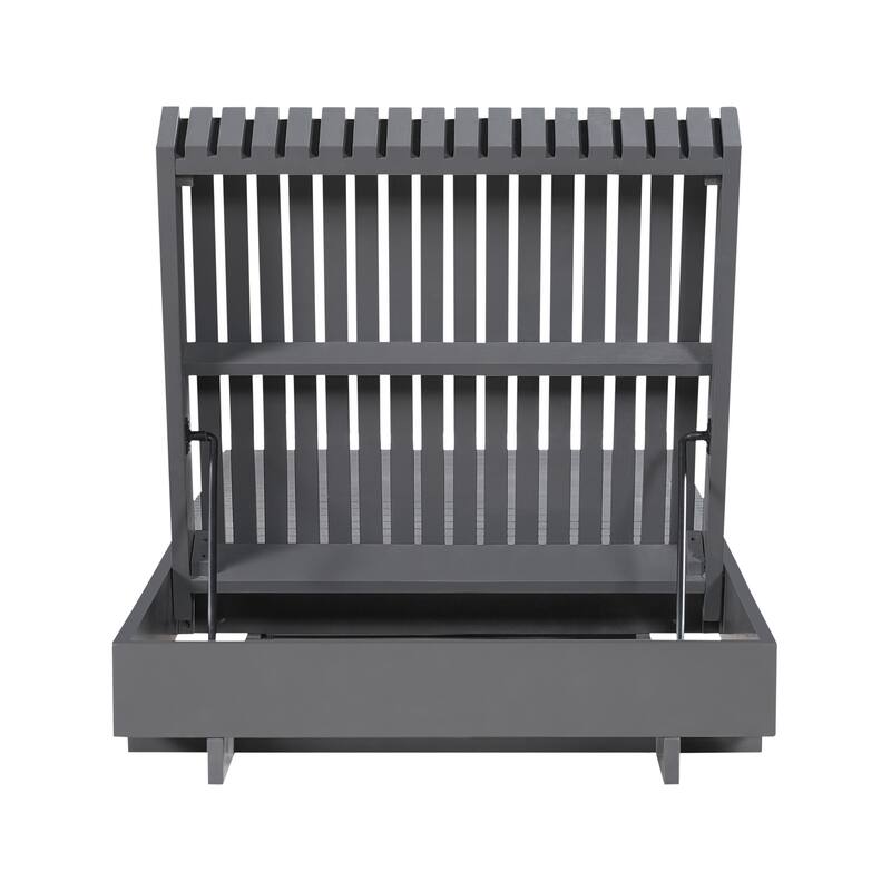 Christopher Knight Home - Kim Lounge Chaise Modern Outdoor Wooden Set with Triple-Fold Lounge Cushion