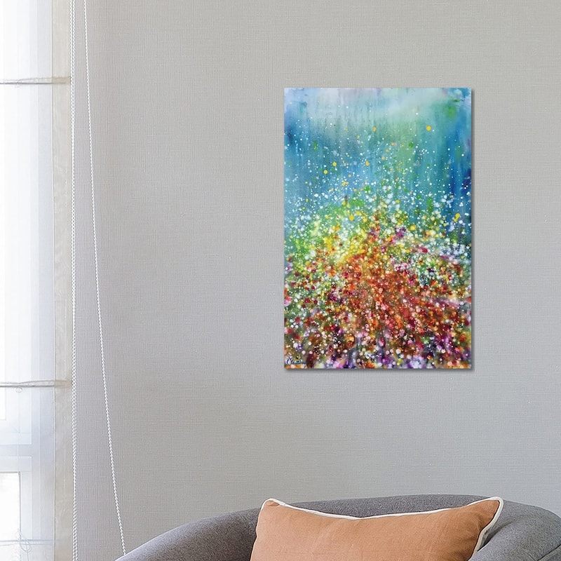 iCanvas "Poppies Outside Emerald City" by Kristen Pobatschnig Canvas Print - 26x18x1.5