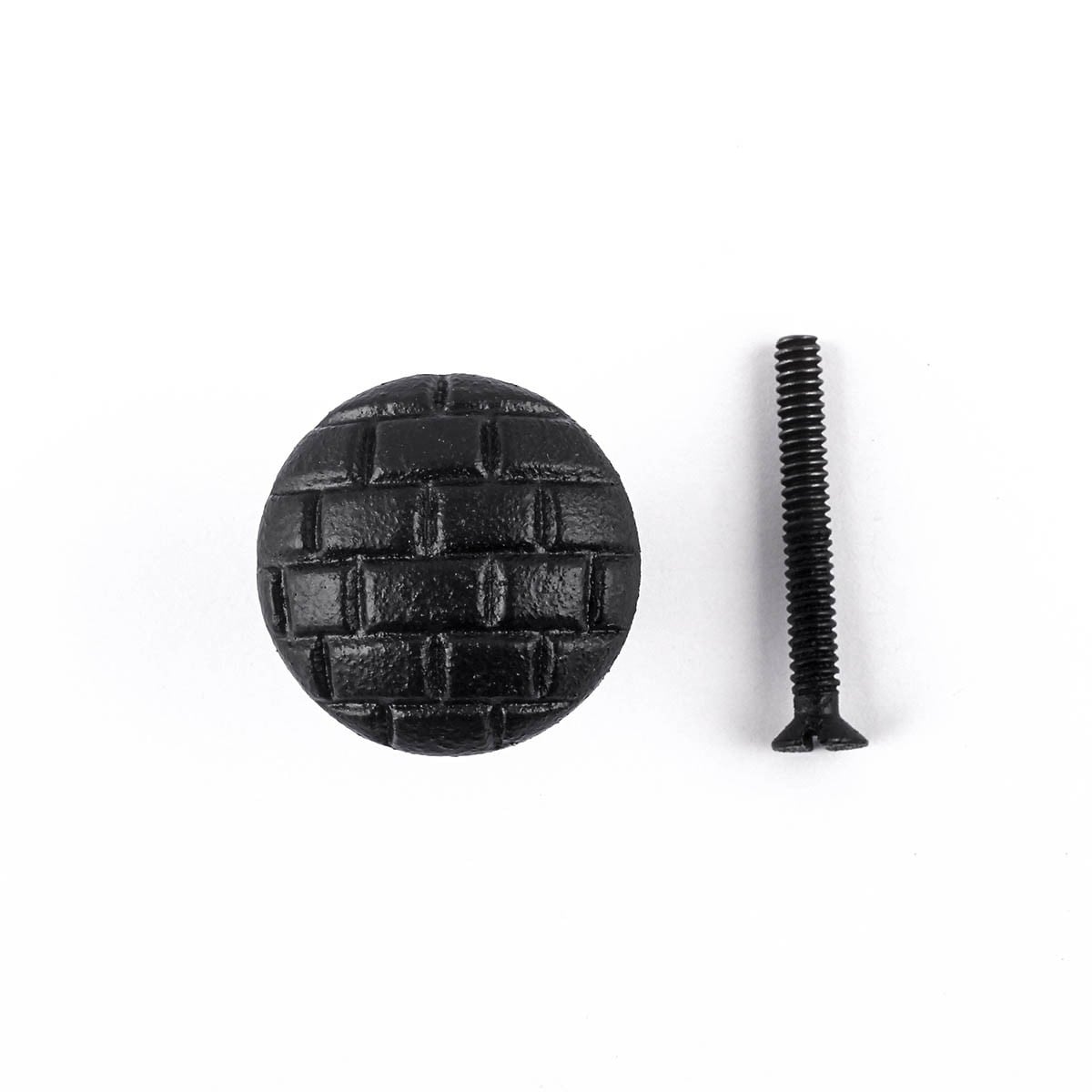 Shop Black Iron Cabinet Knobs And Pulls Round Brick Design Cabinet