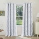 preview thumbnail 1 of 14, Deconovo Recycled Curtains Blackout Drapes 2 Panels 52x96 - White-Blue Cube