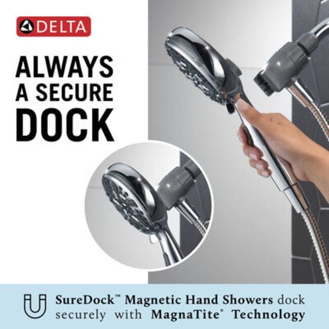 Delta 75609 Universal Showering 1.75 GPM 6 Setting Hand Shower Package