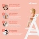 preview thumbnail 4 of 6, hauck Alpha+ Grow Along Adjustable Wooden Baby High Chair Seat, Beechwood, White - 16.5