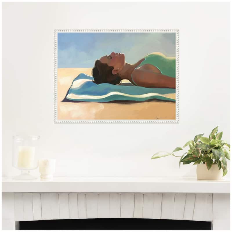 Kate and Laurel Vitamin D by Mary Sparrow Framed Canvas Wall Art Print