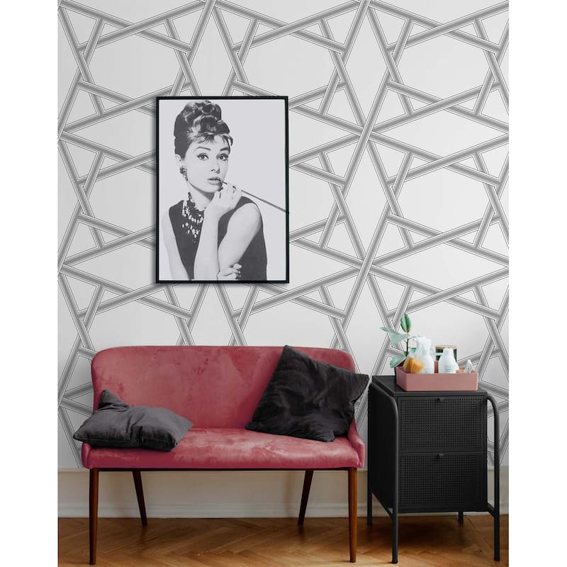 NextWall Crossroads Geo Peel and Stick Wallpaper