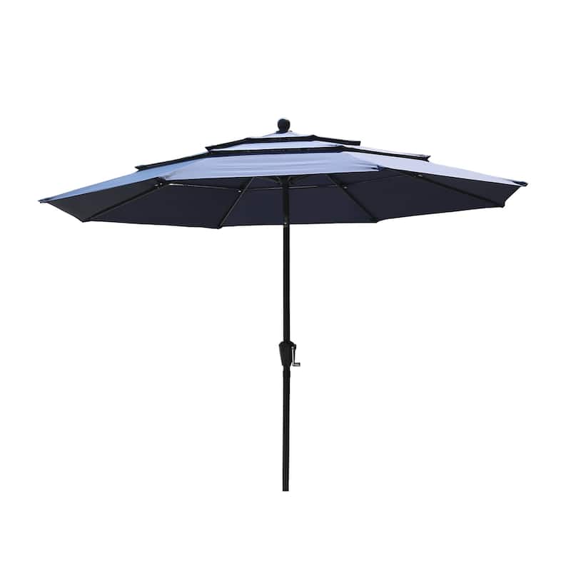 10ft Patio Market Umbrella with Double Airvent