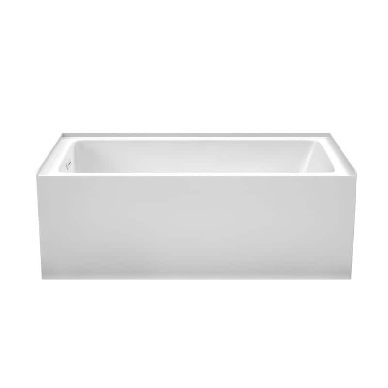 Wyndham Collection Grayley 60" Three Wall Alcove Acrylic Soaking Tub