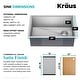 preview thumbnail 49 of 162, KRAUS Kore Workstation Undermount Stainless Steel Kitchen Sink