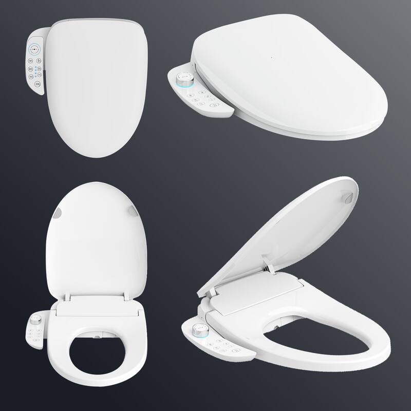 Bidet Toilet Seat, Endless Warm Water, Rear & Front Wash, LED Light