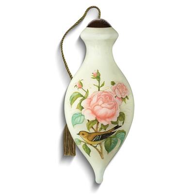 Curata Spring Sketchbook By Susan Winget Hand-Painted Glass Ornament