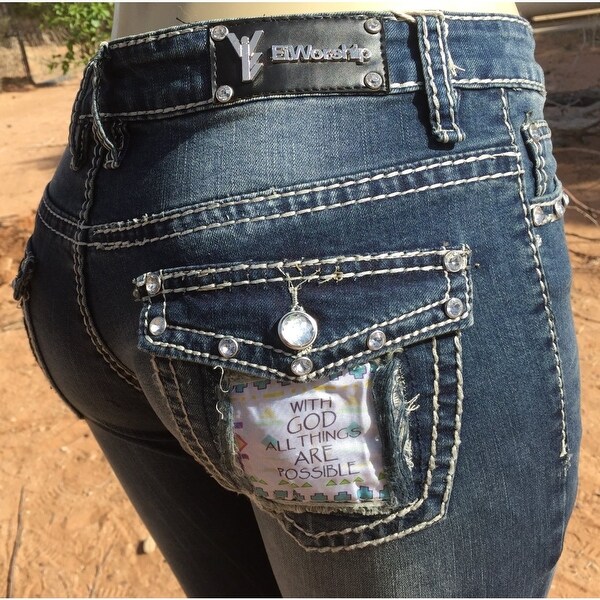 ladies bling jeans