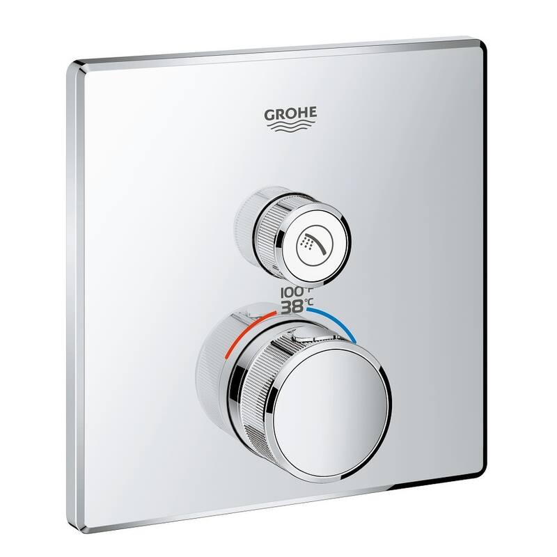 Grohe SmartControl Single Function Thermostatic Valve Trim Only with - Starlight Chrome