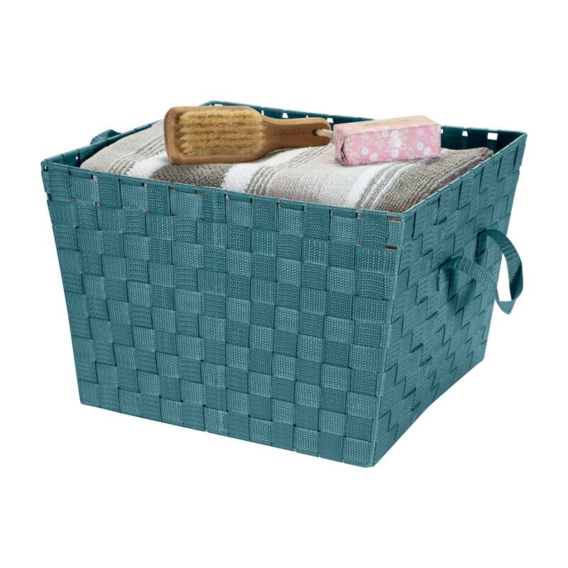 Simplify Woven Strap Large Tote - 13"x15"x10"