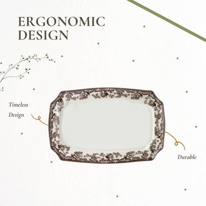 Spode Delamere Rectangular Platter - 17.5 inch