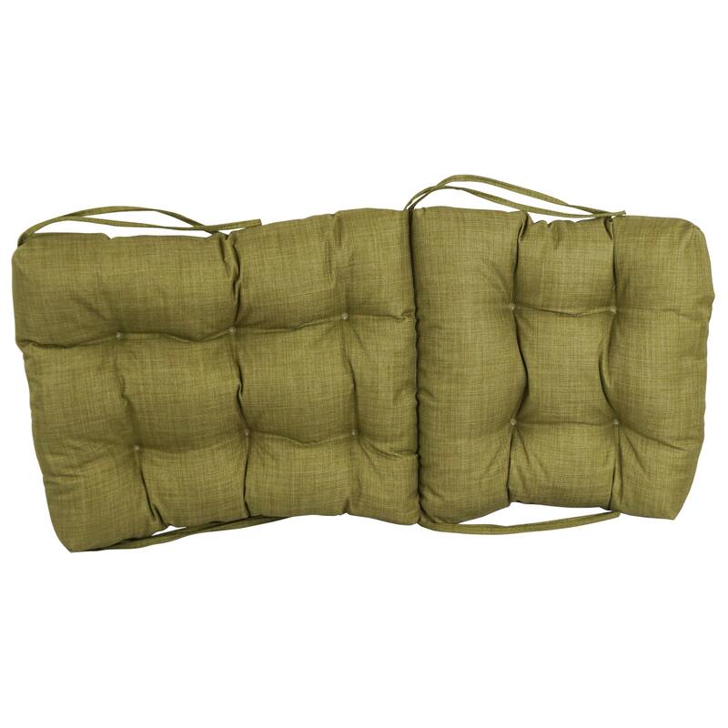 Multi-section Tufted Outdoor Seat/Back Chair Cushion (Multiple Sizes)