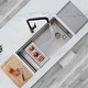 preview thumbnail 2 of 63, Undermount 33" Workstation Single-Bowl Stainless Steel Kitchen Sink Brushed Stainless Steel