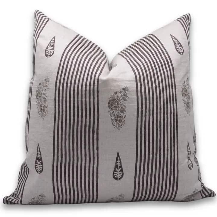 Fabdivine Modern Linen Soft Hidden Zipper Brown Pillow Cover Home Decor, Urban Flag