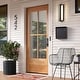 preview thumbnail 17 of 23, Rennnsan Modern Black Rectangular Linear LED Outdoor Wall Lights/Sconce Lighting