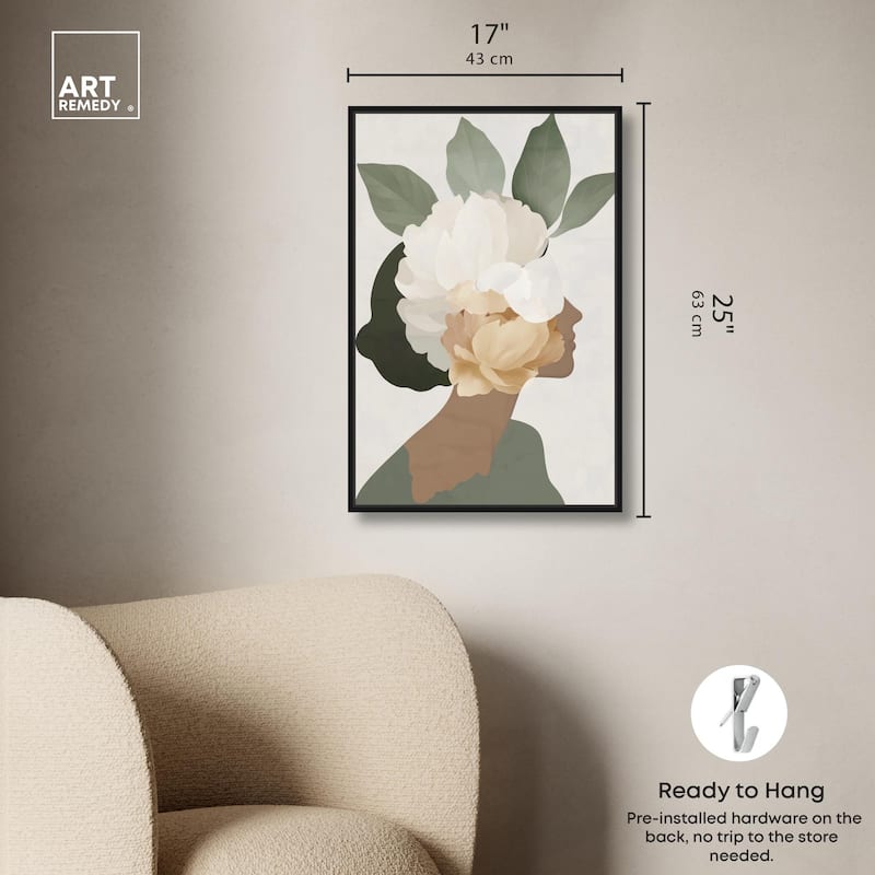 Floral Headpiece II Canvas by Art Remedy