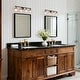preview thumbnail 13 of 16, Iain Modern Black 3/4-Light Bathroom Vanity Lights Globe Seeded Glass Dimmable Wall Sconces