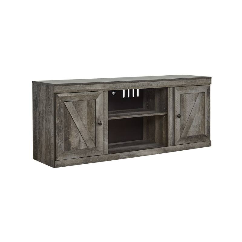 Signature Design by Ashley Wynnlow Weathered Woodgrain 60-inch TV Stand