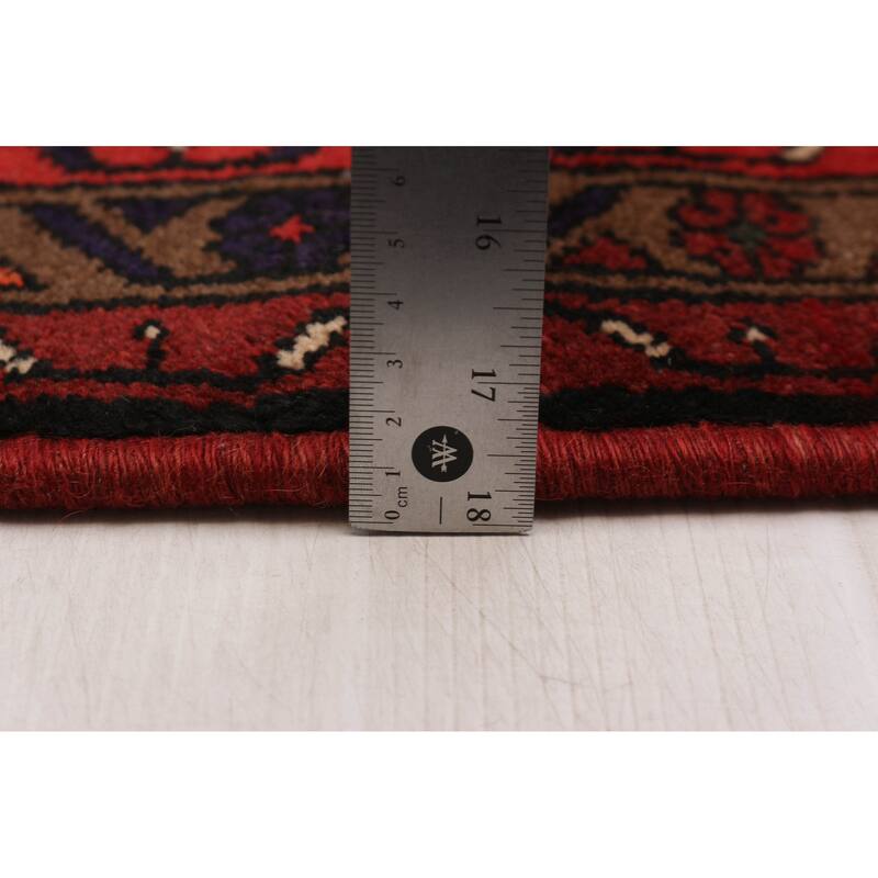 ECARPETGALLERY Hand-knotted Andelz Red Wool Rug - 3'5 x 6'7