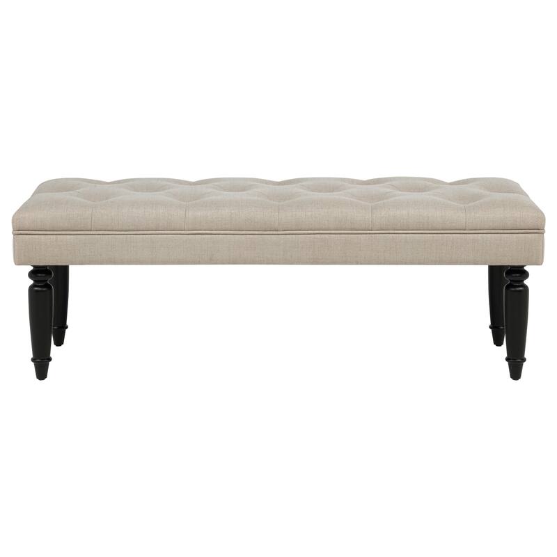 Marsha 52-inch Upholstered Entryway Accent Bench Latte
